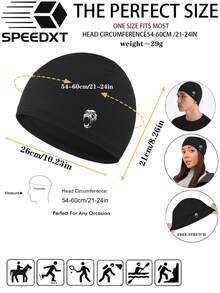 1pc Skull Wave Beanie - Loose Brimless Hat, Men's Knit Cap, Suitable For Summer Sports Like Running, Cycling, Fishing, Hiking, Baseball. Men's Running Knit Cap, Knit Cap, Winter Running Cap, Men's Headband, Knit Cap, Men, Hat, Women, Hat, Hat, Knit Cap, Running, Gift, Warm, Skull Cap, Sleep, Sleep Cap, Autumn Clothing - A - View 10