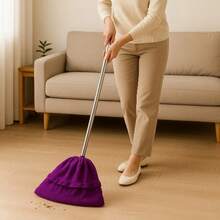 Magic Microfiber Broom Cloth For Dust-Free Floor Cleaning, Ideal For Porcelain And Wood, For Dry And Wet Use, Washable - Rỉ Nâu - Xem 4