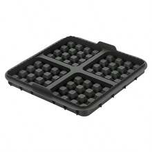 1个方形华夫饼模具，空气炸锅硅胶烤盘，硅胶材质，不粘烤盘，适用于大多数4-7夸脱空气炸锅，可清洗重复使用，可制作比利时华夫饼，可用洗碗机清洗 - 彩色 - 查看 11