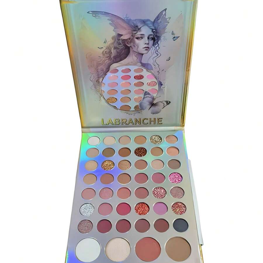 46-Color Complete Makeup Palette With Mirror, Professional Matte And Shimmer Eyeshadows, Labranche - Nhiều màu - Xem 1