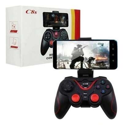 C8s Control Gamepad Mando Bluetooth con Soporte para Smartphone