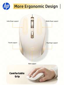 Chuột không dây HP S1000 PLUS nhỏ gọn và êm ái, kết nối ổn định 2.4GHz, dành cho máy tính để bàn và laptop, cắm là chạy qua cổng USB, món quà tuyệt vời nhất cho Halloween và Giáng sinh. - Rượu sâm banh - Xem 11