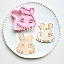 Moldes de Biscoito para Vestido de Bebê, Carimbo de Forma de Saia, Cortador de Biscoito, Molde de Fondant, Cortadores de Biscoito para Decoração de Chá de Bebê, Ferramentas para Decoração de Bolo - Roupas - Visão 7