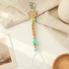 1pc Personalized Bear Keychain, Name Keyring, Party Favor, Bag Charm, Personalized Gift