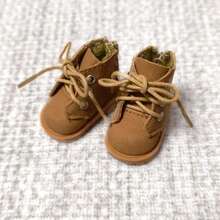 Bjd Shoes Small Six Strong Leather Boots Zsiga Boots Change Toy Shoe Accessories - Nâu đậm - Xem 8