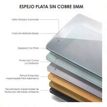 Espejo Con Luz Led Touch Para Baño Tricolor Antivaho 80*60cm Marco Blanco - por defecto - Ver 9