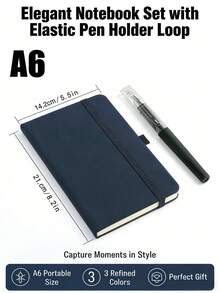 Sổ tay kẻ ô chấm khổ A6, giấy dày, bìa giả da, dùng được cho cả nam và nữ, phù hợp cho du lịch, công việc, học tập, viết lách, quà tặng ngày Quốc khánh Ả Rập Xê Út, quà tặng ngày Nhà giáo, vật phẩm dễ thương, quà tặng Halloween, đồ dùng văn phòng, quà tặng Giáng sinh, đồ trang trí Giáng sinh, quà tặng Mùa Vọng, sổ dán sticker. - Nhiều màu - Xem 2