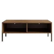 Modern Retro-Style Coffee Table, Living Room Furniture. Dimensions: 105 Cm (Length) X 55 Cm (Width) X 41 Cm (Height). - Natural Color - View 8