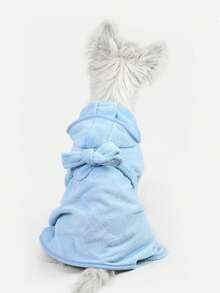 Absorbent Quick-Dry Lint-Free Pet Bath Towel & Robe - Thick Absorbent Bath Towel, Suitable For All Seasons, For Poodle, Bichon Frise, West Highland Terrier, Chihuahua, Miniature Dachshund, Schnauzer, French Bulldog And Cats | Pet Bathing Supplies - M - View 10