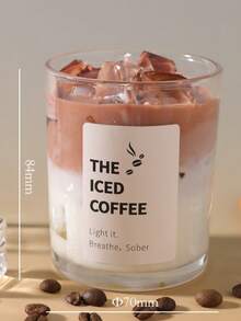 1支抹茶咖啡杯造型蜡烛，高档果冻蜡香薰蜡烛，手工蜡烛，散发温暖浪漫气息，精美礼品之选，罐装蜡烛，适合生日、母亲节、父亲节、周年纪念日、情人节等场合，也是送给女性的绝佳礼物。 - 彩色 - 查看 17