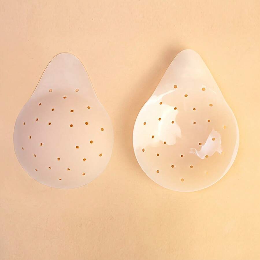 Seamless Breathable Silicone Breast Pads Women - Sticky Bra - Non-Slip Adhesive Breast Cover - M - 4,13 inch/10,5 cm - Xem 1