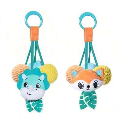 Infant Toy, Suitable For Stroller, Plush Car Pendant, Baby Rattle, Sensory Toy, Suitable For Crib, Cradle Hanging Decoration, Ideal Gift For Boys And Girls, Christmas And Birthday Gift, Baby Stroller Hanging Ball, Suitable For 0-3-6 Months Babies, Doll Maker