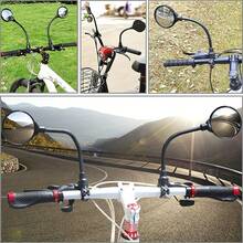 1 par de espejos retrovisores para bicicleta, espejos retrovisores para bicicleta eléctrica, espejos retrovisores universales de vástago largo para bicicleta de montaña, espejos retrovisores flexibles y ajustables - Multicolor - Ver 8