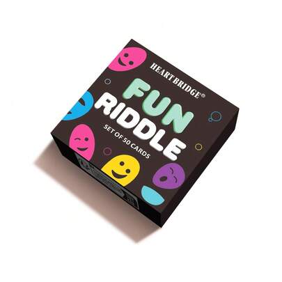 HEART BRIDGE 1 pièce Jeu de cartes d'énigmes, jeu de plateau, défi cérébral, mini-jeu interactif pour fête, cadeau pour amis à Halloween/Noël/Thanksgiving, parfait pour une soirée jeux 50 cartes