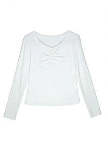 蕾丝边V领针织吊带背心（女款）