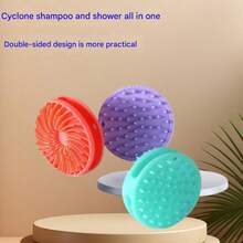 1-10个装旋风双面硅胶沐浴刷，家用洗发沐浴刷，清洁必备品 - 彩色 - 查看 6