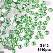 SS6 2MM-SS30 6.4MM, 7 Sizes, Non-Hot Fix, Adhesive Round Flat Bottom Glass Crystal Rhinestones, Multi-Color Crystal Gemstone Jewelry Beads DIY Glass Stone Diamond Design Accessories, Glitter Nail Art Stickers Decoration, Suitable For Phone Cases, Clothes, Bags, Shoes, Crafts - Multicolor - View 20