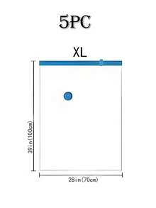 9/5/1pc Set Portable Travel Storage Bags, Large Capacity Compression Bags, Reusable Vacuum Bags, Foldable Packing Cubes, Printed Luggage Bags, Dust-Proof, Moisture-Proof, Moth-Proof, Space Saving For Clothes, Blankets, Bedding, Suitable For Closets, Bathrooms, Outdoor Gear, Back To School, Travel Essentials - Multicolor - View 11