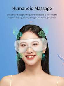 Eye Massager With Heating And Bluetooth Music Function, Heated Eye Mask To Relieve Eye Fatigue And Dryness During Sleep, Facial Massager, Suitable Gift For Valentine's Day, Unisex - Multicolor - View 4