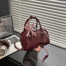 Cross-Border Chic And Simple Women's Bags From The 2026 Spring Collection - Vintage And Elegant Bags - Burgundy - View 9
