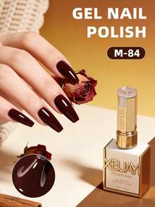 XEIJAYI 1pc 15ML Red Gel Pure Nail Polish Gel Nail Polish Lasting Immersion UV LED High Saturation Firm Salon Design Suitable For Female Nail - Burgundy - View 1