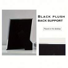 4x6/5x7 Inch Mirror Edged Photo Frame, Cubic 3D Frame, Photo/Artwork Display Stand - Silver - View 6