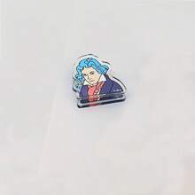 1pc/4pcs Musician Sheet Music Clips Acrylic Mini Clips For Music Lovers, Essential Mini Sheet Music Holders For Classical Musicians. Cute Musical Note Stationery With Mozart And Schubert Designs. Transparent Sheet Music Clips, Piano And Guitar Score