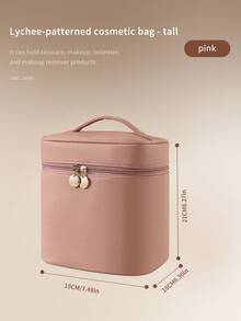 Multi-Functional, Portable, Large-Capacity Cosmetic Bag With Partitioned Storage Design, Waterproof PU Material, And Exquisite Double Zippers. Easily Accommodates Lotions, Creams, And Makeup Tools. - Multicolor - View 14