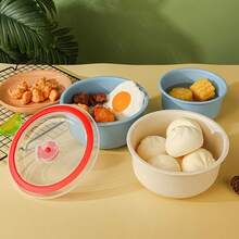 3/4-Piece Bento Box Set With Lids Sealed Food Storage Containers Stackable, Leak-Proof, Reusable Lunch Bowl Set PP Material Microwave, Dishwasher, And Refrigerator - Blue - View 4