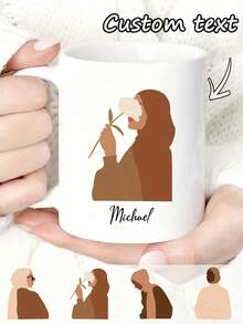 1pc Customized Photo Mug, Personalized Design Mug, Customized Text Mug, Personalized Coffee Cup, Custom Family Mug, Corporate Coffee Mug, Business Mug, Homemade Mug, Customized Coffee Cup, Mother's Day Gift, Father's Day Gift, Anniversary Gift, Valentine's Day Gift, Birthday Gift, Wedding Gift, Gift For Best Friend, Gift For Parents, Gift For Girlfriend, Christmas Gift - Multicolor - View 2