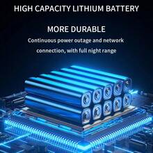 UPS (sistema de alimentación ininterrumpida) portátil con salida de tres vías de 5 V/9 V/12 V y una batería de 10400 mAh, adecuado para enrutadores, módems ópticos, cámaras de vigilancia y energía de respaldo de teléfonos móviles - Tipo de Enchufe A USA (110-127V) - Ver 7