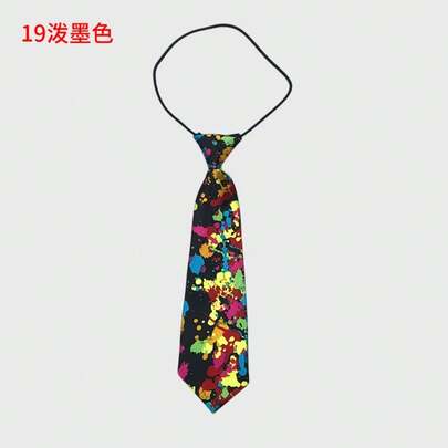 1pc Small Tie For Women, Ins Polka Dot Creative Fun Polka Dot Tie, 28cm Style Printed  Accessory For Daily Matching