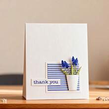 创意网格和花卉金属切割模具，DIY剪贴簿相册和压花模板，贺卡制作工具，卡片纸切割工艺品，礼品卡制作模板模切。 - 銀色 - 查看 2