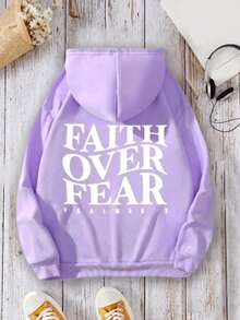 Mens Graphic Hoodies Y2k Cute Pullover Oversized Fashion Streetwear Casual Hooded Sweatshirt Unisex Tops - Màu Lilac Tím - Xem 2