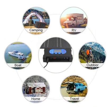 Plug-And-Play 30W Solar Panel Kit With Controller And Multi-Functional Output, Featuring 3.0 USB, Type-C, And DC Ports. Suitable For Camping, Cars, Boats, Street Lamps, Surveillance, Pet Houses, Power Banks, Storage Batteries, Mobile Phone Charging, And Car Travel Charging