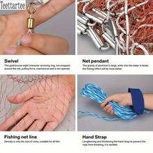 Teettartee Red de mano lanzada, estilo americano, red de mano lanzada para río, red de mano lanzada para mar - Multicolor - Ver 7