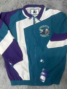 Starter Vintage Basketball  Rocket Contrast Jacket US Hip Hop Street Vintage Embroidered Jacket 33 - 3 - 查看 1