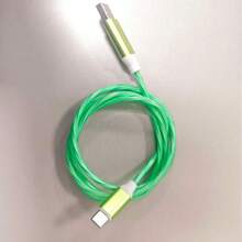 1条NNBILI发光快充数据线，兼容安卓智能手机，Type-C接口，兼容三星等手机，也兼容iPad - 彩色 - 查看 13