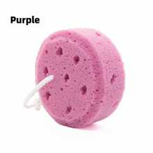 1pc Bathroom Round Hanging Mesh Bath Sponge, Kids Bath Sponge, Loofah Shower Scrubber - Multicolor - View 7