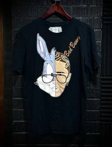 VINTAGE Bad Bunnys 2019 Concert T Shirt Size Large - SUPER BOWLs - Black - View 1