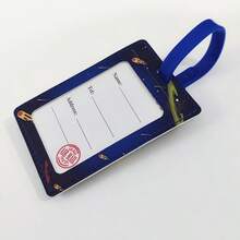 Creative Astronaut Luggage Tag, High Quality Travel Accessories, Baggage Tag, PU Leather Tag, Boarding Tag, Name ID Labels With Privacy Cover For Suitcases, Boarding Tag Portable Label - Multicolor - View 11