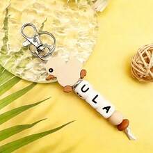 1pc Personalized Silicone Duck Keychain, Cute Animal Bag Charm, Name Pendant, Valentine's Day Gift, Daily Gift - Duck Keychain - View 7