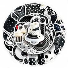50pcs Black & White Watercolor Aesthetic Stickers, Cute & Fashionable Polka Dot Stickers, Y2K Style Stickers, Suitable For Water Bottles, Computers, Laptops, Phones, Luggage, Notebooks, Refrigerators, Etc. - 3 - View 9