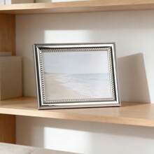 Khung ảnh viền bạc dập nổi họa tiết dây thừng, kích thước 4x6/5x7/6x8 inch, nhiều kích cỡ, nhẹ, sang trọng, thích hợp để trưng bày trên bàn làm việc, trang trí phòng ngủ và phòng khách, quà tặng. - Bạc - Xem 7