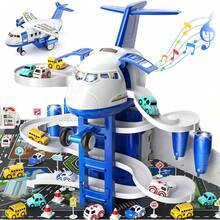 TendenciaAviones Niños Juguete De Aventura, Pista De Carrera, CocheCalidad premium - AVIÓN AZUL - Ver 10