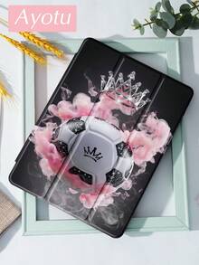 Ayotu 1个皇冠足球图案平板电脑保护套和Kindle电子书保护套,适用于iPad 10代、iPad 11/iPad Air 4/iPad Air 7/9.7英寸、Galaxy Tab A9 Plus、Kindle(11代-2024年发布)(6英寸)、Kindle Paperwhite 12代(2024年发布),绝佳节日礼物,时尚简约设计 - 彩色 - 查看 2