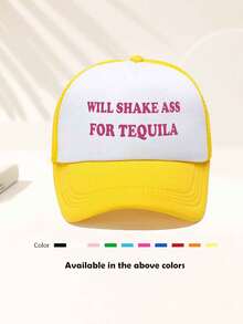 Mũ lưỡi trai lưới kiểu retro unisex "WILL SHAKE FOR TEQUILA", có thể điều chỉnh, phù hợp cho hoạt động ngoài trời như câu cá, du lịch, thể thao, dã ngoại biển và sinh hoạt trường học. Được thiết kế theo phong cách thời trang Y2K, có thể đội như mũ bố, mũ mẹ hoặc mũ đôi, là món quà lý tưởng cho các dịp lễ, mùa hè, lễ hội và du lịch. - Nhiều màu - Xem 7