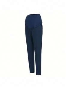 Maternity Pants Pregnant Women High Waist Skinny Work Office Pants Straight Leg Pants Ankle Pants Trousers Over The Belly Bootcut Dress Pants Stretch Pregnancy Trousers - Xanh đậm - Xem 5