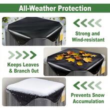 1PC Outdoor Breathable Mesh Air Conditioner Protective Cover Mesh Air Conditioner Cover Four Seasons Universal Anti Falling Leaves And Tree Branches