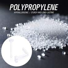 36 قطعة من الحلقات الشفافة؛ حلقات الأنف البيوبلاستيكية؛ حلقات السرة؛ حلقات الحاجز الأنفي؛ حلقات الحاجب؛ حلقات الشفة؛ حلقات شحمة الأذن؛ قضبان الصناعية المثقوبة من البلاستيك، للعمل والمدرسة - شفاف - مشاهدة 4